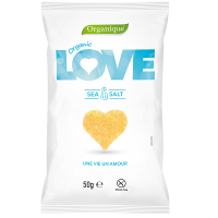 ORGANIQUE Chrupki kukurydziane z solą morską bezglutenowe (50g) LOVE - BIO