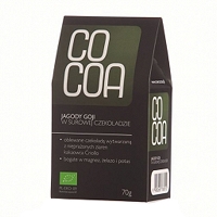 COCOA Jagody goji w surowej czekoladzie (70g) - BIO