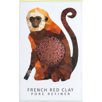THE KONJAC SPONGE COMPANY Gąbka konjac mini Rainforest małpka z czerwoną glinką 50g