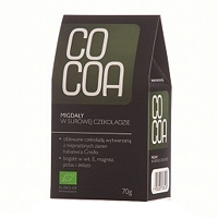COCOA Migdały w surowej czekoladzie (70g) - BIO