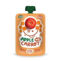 OVKO Przecier jabłko marchew po 6 miesiącu życia (90g) - BIO