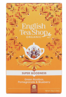 ENGLISH TEA SHOP Herbata zielona z Rooibos, granatem i jagodą (20x1,75g) - BIO