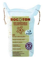BOCOTON Eko płatki kosmetyczne - kwadratowe (40szt.) - BIO