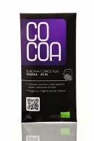 COCOA Czekolada surowa wiśnia-acai (50g) - BIO