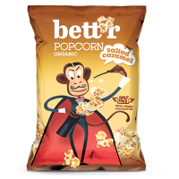 BETT'R Popcorn ze słonym karmelem bezglutenowy (60g) - BIO 