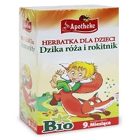 APOTHEKE Herbata dla dzieci - dzika róża i rokitnik (20 x 1,5g, 30g) - BIO