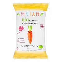 AM-AM Chrupki kukurydziane marchewka od 7 miesiąca bezglutenowe (55g) - BIO