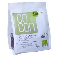 COCOA Orzechy laskowe w czekoladzie kokosowej (70g) - BIO