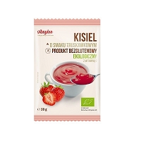AMYLON Kisiel o smaku truskawkowym bezglutenowy (30g) - BIO